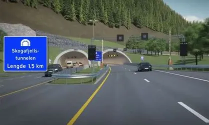 Skogafjellstunnelen Svegatjørn-Rådal